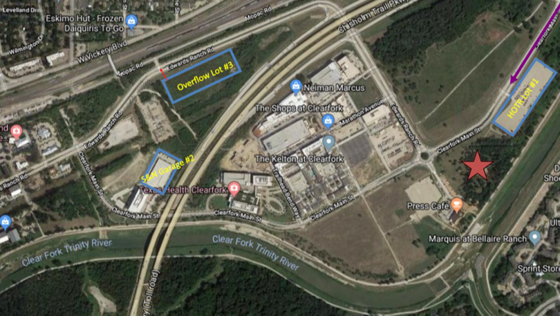 Blast Parking Map