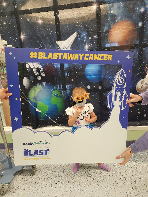 Hazel ready to Blast away Cancer
